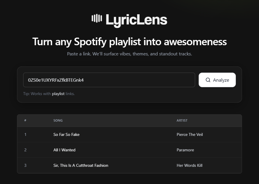 LyricLens
